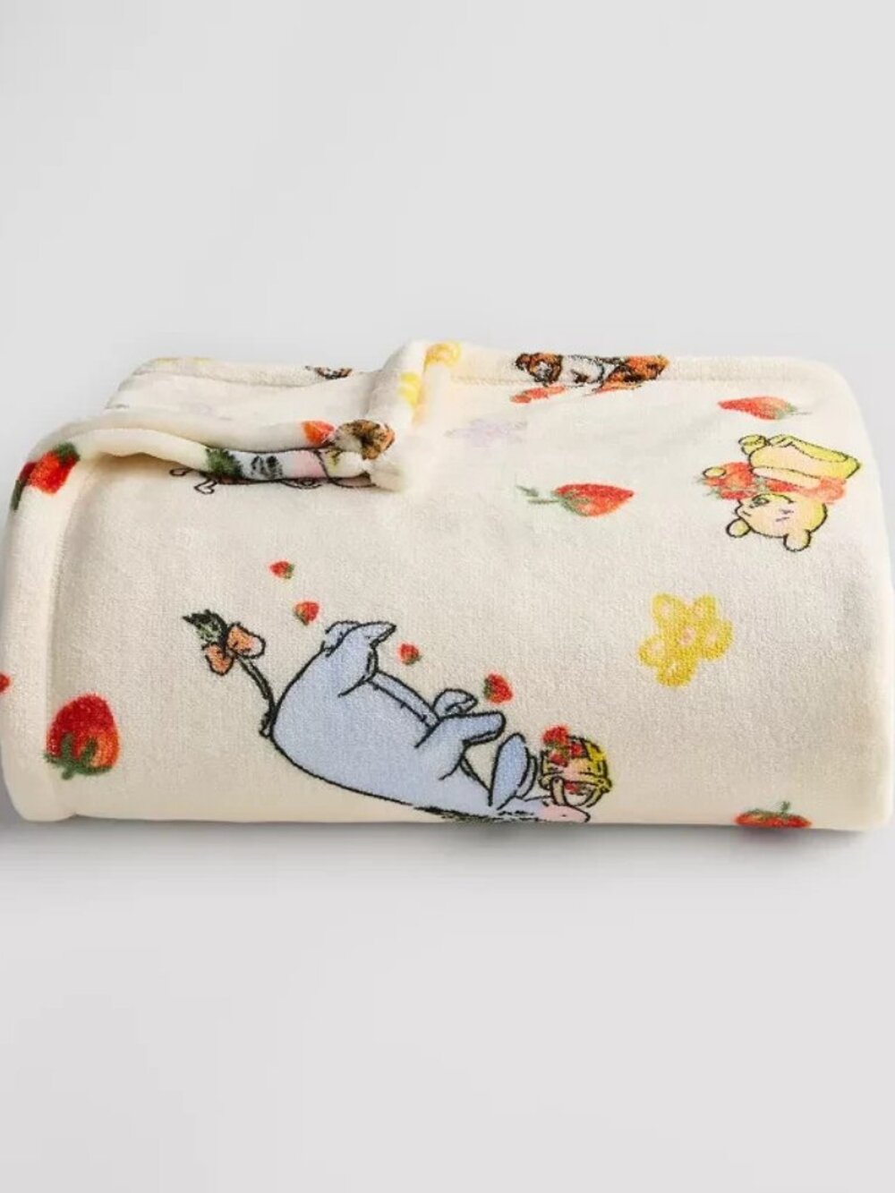 BRAND NEW Winnie the Pooh Soft Plush Throw Blanket Pooh Eyeore Tigger  60" X 72" - Picture 3 of 5